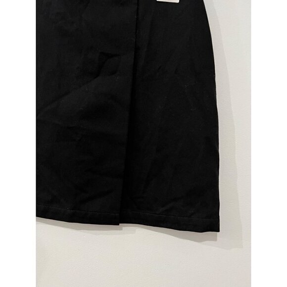 New Maje Size 40 Eyelet Cotton-gabardine Black Mini Skirt Going Out Streetwear - Picture 11 of 12
